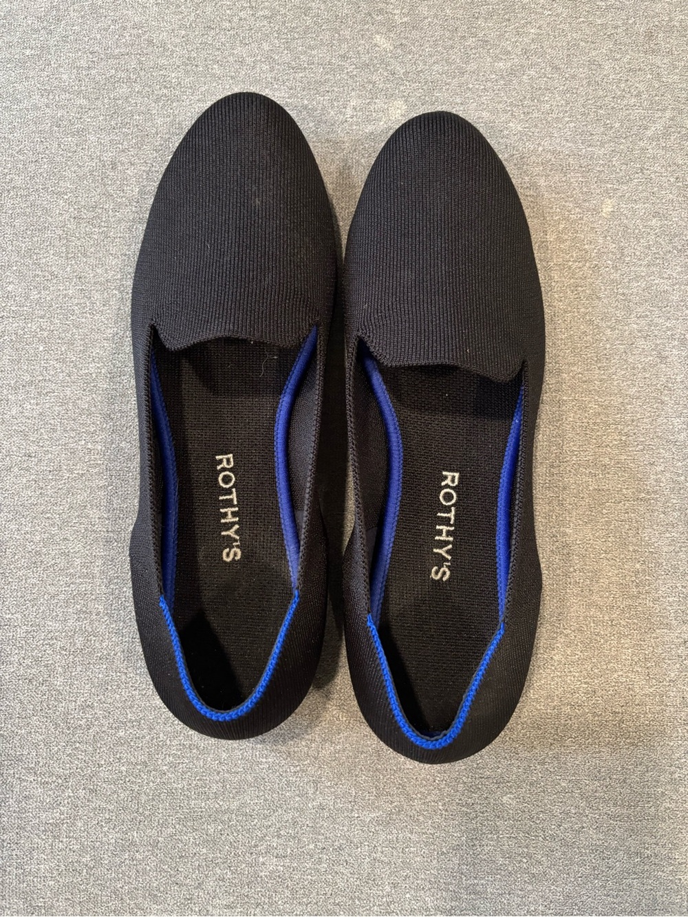 Rothy's Womens Black Slip-On Loafers